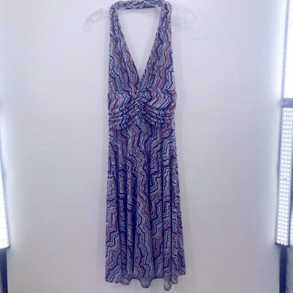 MAX & CLEO MULTI COLOR‎ LONG MAXI DRESS